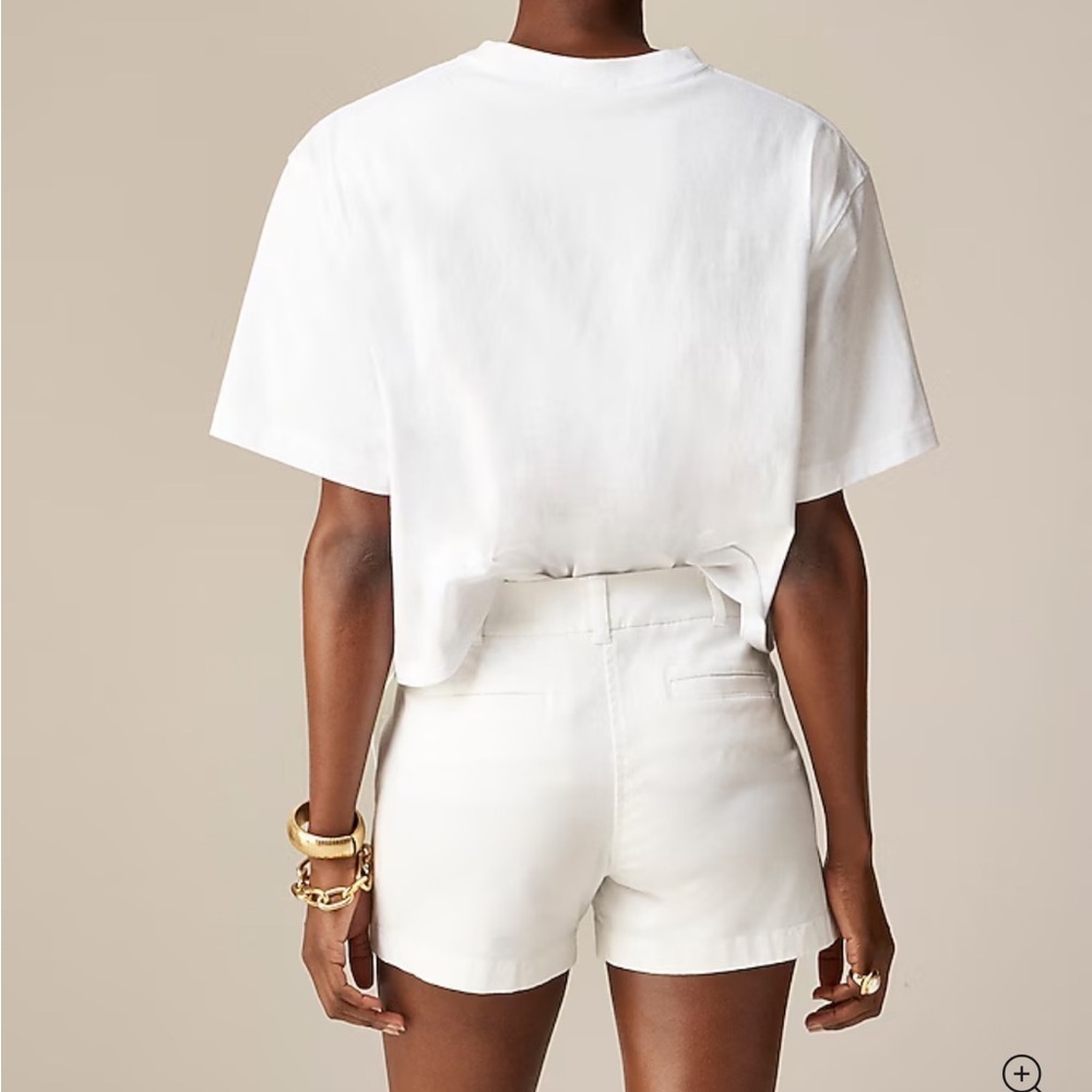 J. Crew White Shorts Stretch Chino| 6 - Picture 4 of 7